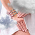 Prune | Argent sterling 925 | Bracelet de luxe en forme de champignon en verre Firefly